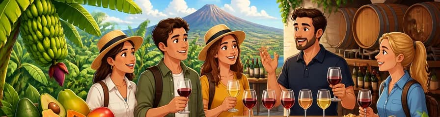 Recorrido por plantación de plátanos y bodega en Tenerife con cata de vinos