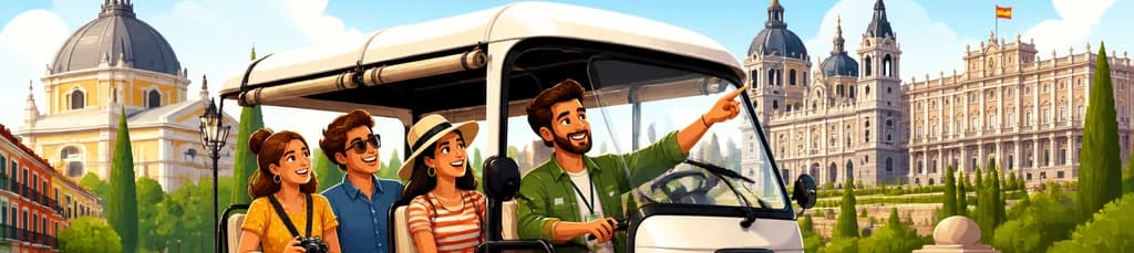 Tour de 4 horas por Madrid en tuk tuk eléctrico