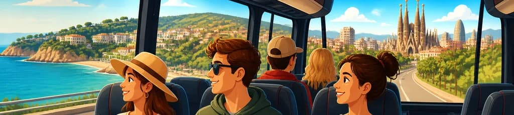 Traslado en autobús desde Lloret de Mar a Barcelona