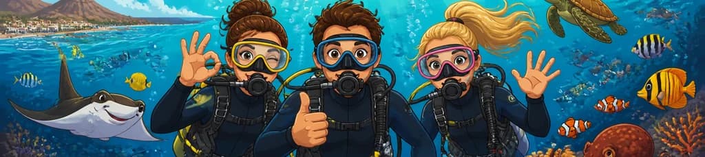 Clase de buceo guiada en Los Cristianos