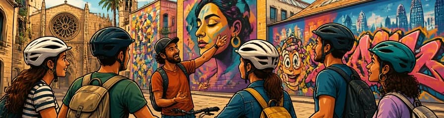 Recorrido Guiado en Bicicleta por el Arte Callejero de Barcelona
