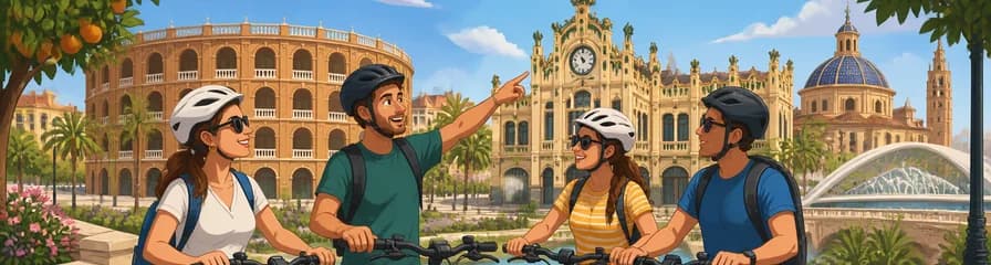 Recorrido guiado en bicicleta eléctrica por Valencia en grupo reducido