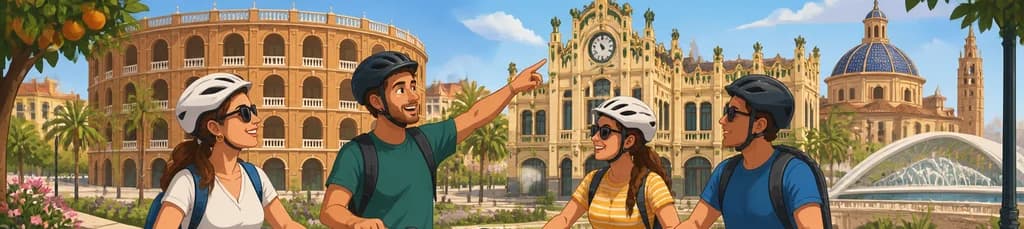 Recorrido guiado en bicicleta eléctrica por Valencia en grupo reducido