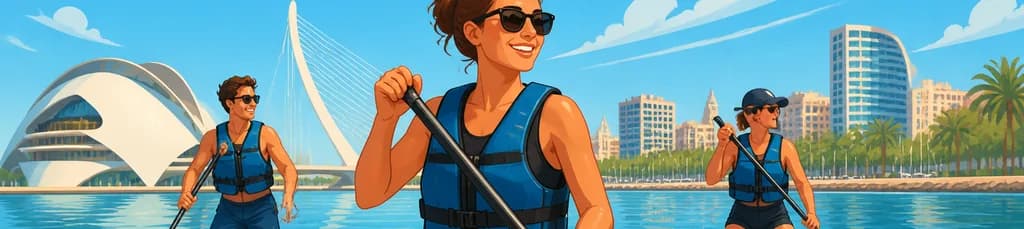 Sesión de Paddle SUP de una hora en Valencia