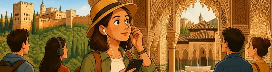 Descubre los Palacios Nazaríes de la Alhambra con una audioguía para smartphone