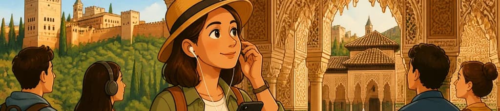 Descubre los Palacios Nazaríes de la Alhambra con una audioguía para smartphone