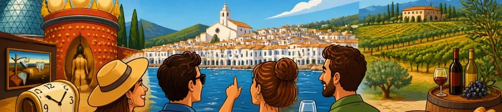 Excursión privada a Cadaqués y el Museo Dalí, con visita a bodega y posibilidad de almuerzo