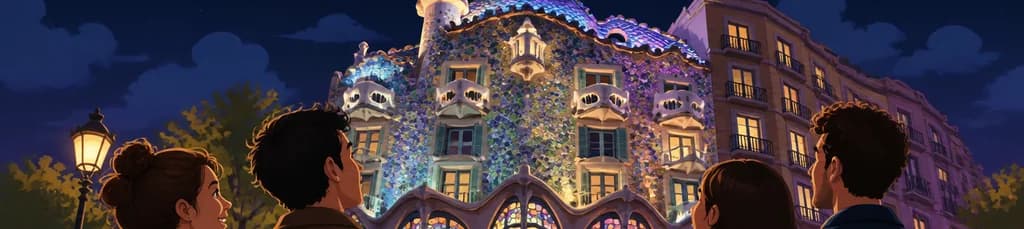 Entrada para la visita nocturna a Casa Batlló