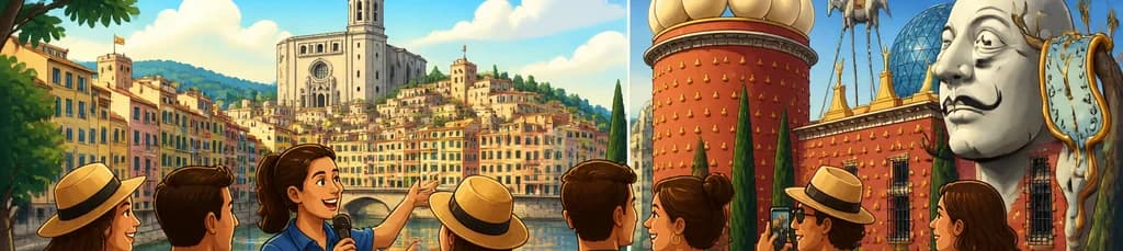 Excursión de un día desde Barcelona: Girona, Figueres y el Museo Dalí