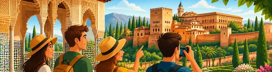 Tour de día completo por la Alhambra y los Palacios Nazaríes con transporte