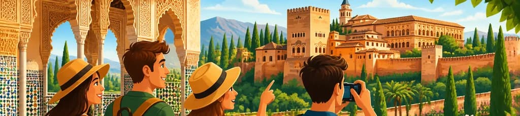Tour de día completo por la Alhambra y los Palacios Nazaríes con transporte