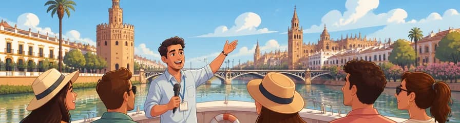 Recorrido guiado en barco por el río Guadalquivir en Sevilla