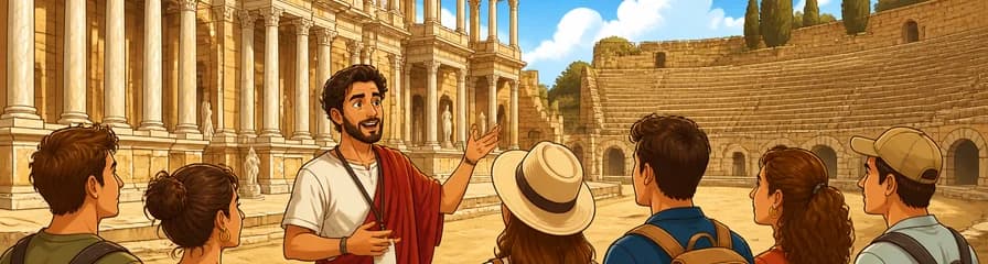 Recorrido guiado por el Teatro y el Anfiteatro Romanos de Mérida