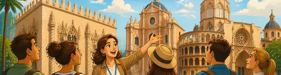 Recorrido guiado a pie por la Lonja de la Seda, la Iglesia de San Nicolás y la Catedral