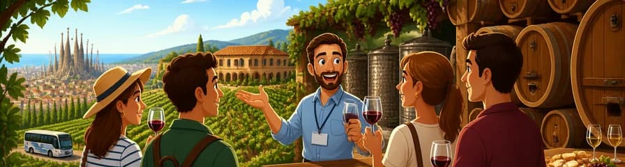 Recorrido guiado por la bodega Familia Torres con degustación de vinos desde Barcelona