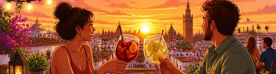 Disfruta de una Sangría al Atardecer en la Azotea de Sevilla