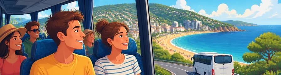 Traslado en autobús desde Barcelona a Lloret de Mar