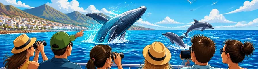 Crucero guiado de avistamiento de ballenas desde Los Cristianos