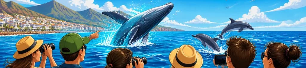 Crucero guiado de avistamiento de ballenas desde Los Cristianos