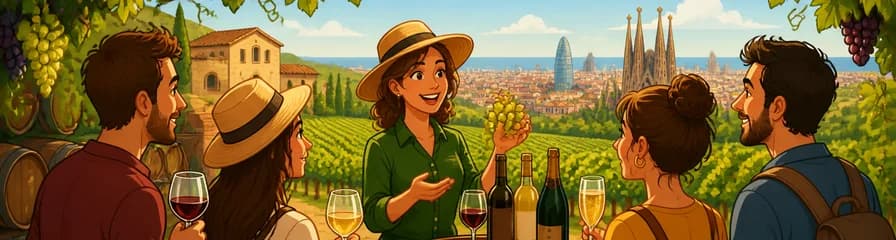 Experiencia guiada de vinos y cavas en Barcelona