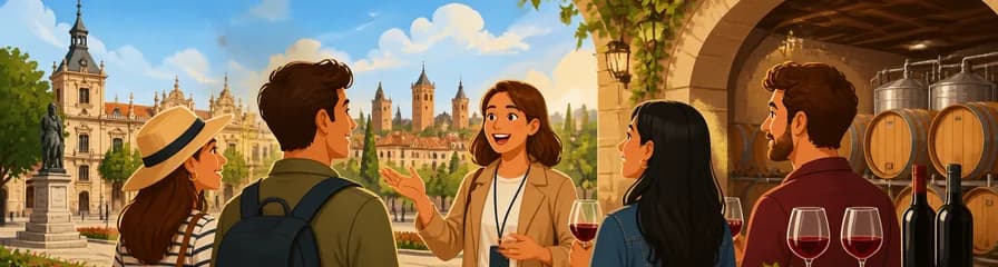 Tour guiado por la ciudad y una bodega de Alcalá de Henares con cata de vinos, desde Madrid