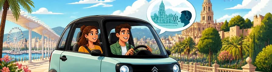 Tour guiado en coche eléctrico por Málaga con audioguía