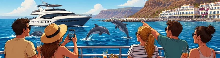 Avistamiento de Delfines en el Puerto de Mogán: Travesía de 4 Horas a Bordo del Keeper Uno