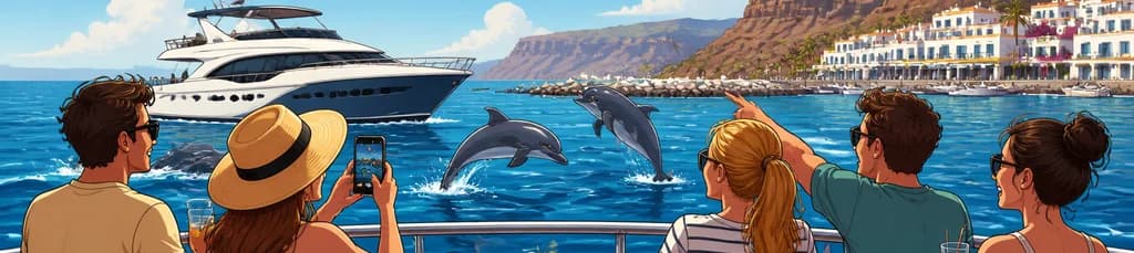 Avistamiento de Delfines en el Puerto de Mogán: Travesía de 4 Horas a Bordo del Keeper Uno