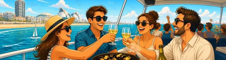 Excursión en Catamarán por Valencia con Degustación de Mejillones y Vino