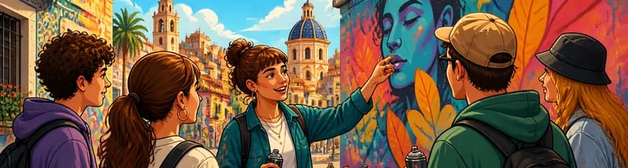 Taller guiado de grafiti y recorrido de arte urbano en Valencia