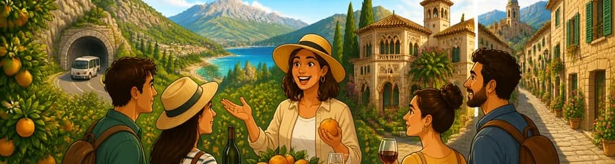 Recorrido guiado por el Valle de los Naranjos y Valldemossa en Mallorca con traslados incluidos