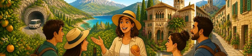 Recorrido guiado por el Valle de los Naranjos y Valldemossa en Mallorca con traslados incluidos