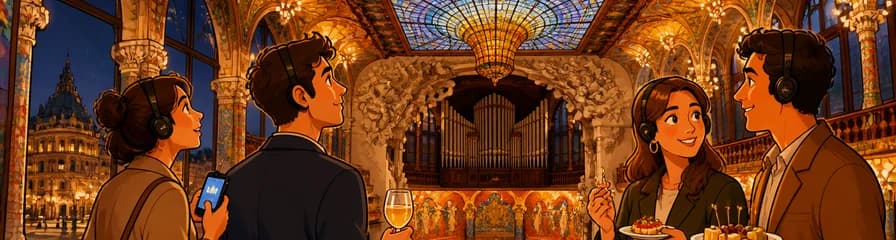 Noche Gastromodernista con Audioguía en el Palau de la Música Catalana