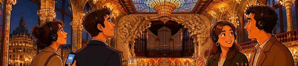 Noche Gastromodernista con Audioguía en el Palau de la Música Catalana