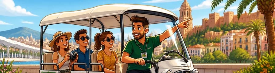 Recorrido Guiado en Tuk Tuk por Málaga con Traslado de Ida y Vuelta