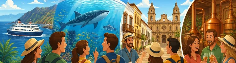 Excursión guiada de un día a Gran Canaria desde Tenerife con entrada al Acuario y a la Destilería