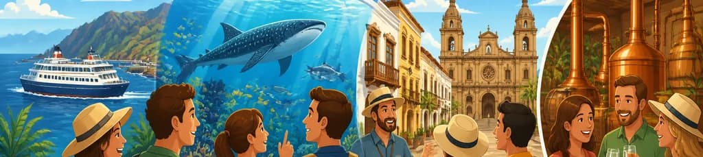 Excursión guiada de un día a Gran Canaria desde Tenerife con entrada al Acuario y a la Destilería
