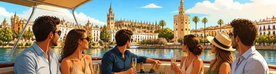 Recorrido privado en barco por Sevilla para grupos