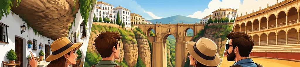 Tour guiado de un día a Ronda y Setenil desde Málaga