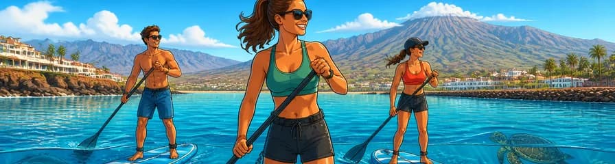 Experiencia de Stand-up Paddleboard Guiada en Tenerife