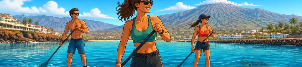 Experiencia de Stand-up Paddleboard Guiada en Tenerife