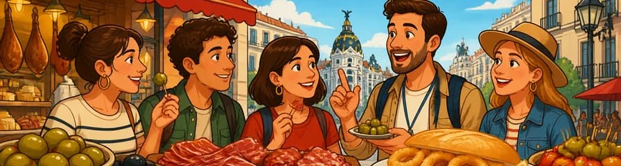 Tour guiado de la gastronomía española en Madrid