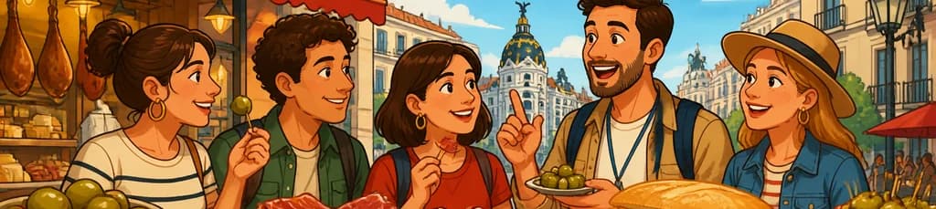 Tour guiado de la gastronomía española en Madrid