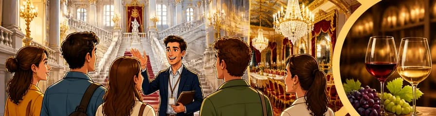 Acceso Rápido y Visita Guiada al Palacio Real de Madrid con Degustación de Vino