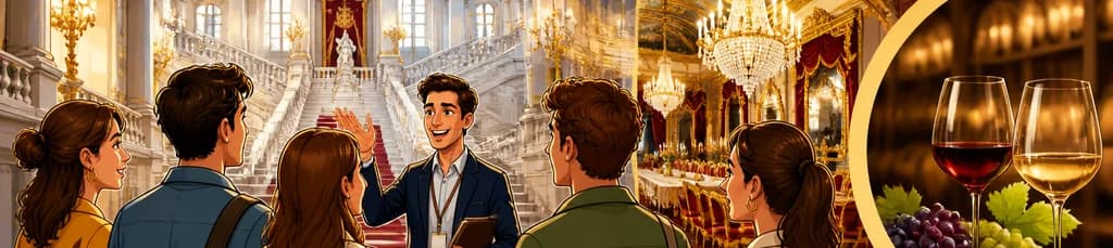 Acceso Rápido y Visita Guiada al Palacio Real de Madrid con Degustación de Vino
