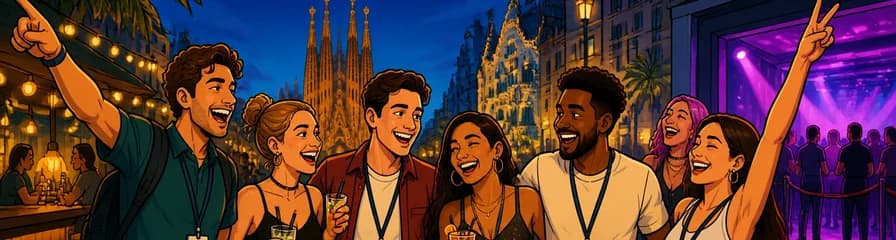 Tour de bares por Barcelona: 4 horas de diversión con acceso a discoteca