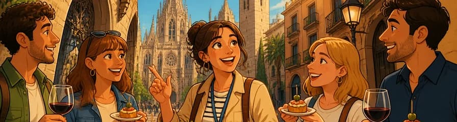 Tour guiado por el Barrio Gótico y El Born en Barcelona, con degustaciones y bebida