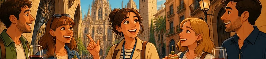 Tour guiado por el Barrio Gótico y El Born en Barcelona, con degustaciones y bebida