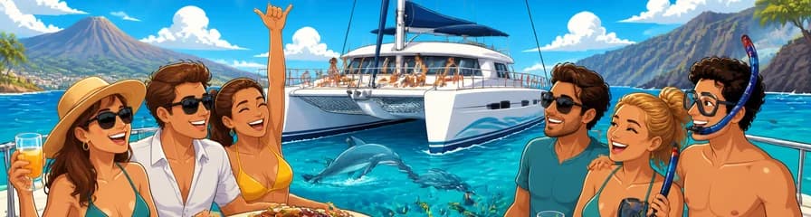 Excursión Privada en Catamarán en Tenerife con Traslado, Buffet y Actividades de Snorkel