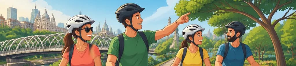 Tour guiado en bicicleta eléctrica por Madrid Río y Casa de Campo